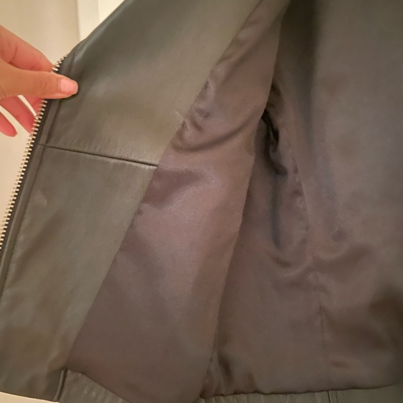 MICHAEL KORS small LEATHER biker jacket - Picture 3 of 7